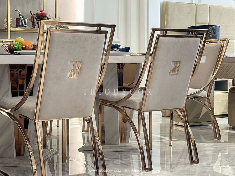 ESTELLE Light Luxury Dining Chair เก้าอี้โต๊ะอาหาร รุ่น เอสเทล รูปที่ 8
