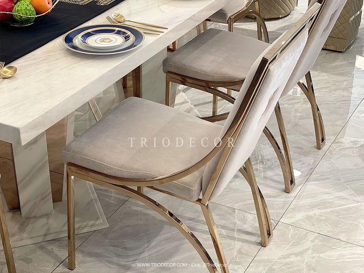 ESTELLE Light Luxury Dining Chair เก้าอี้โต๊ะอาหาร รุ่น เอสเทล รูปที่ 3