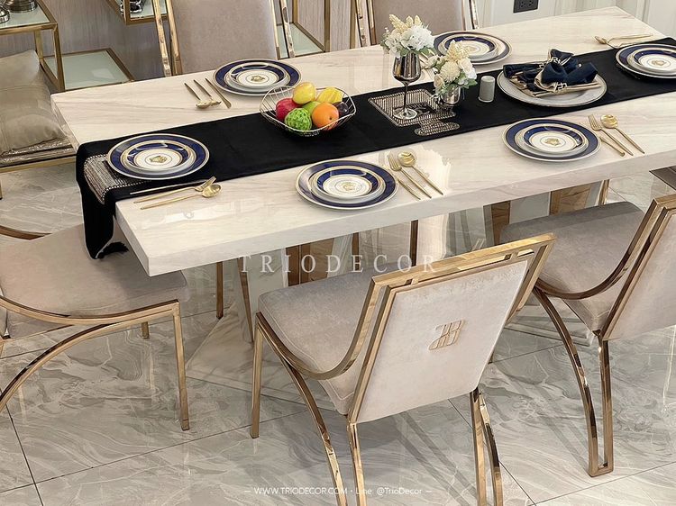 ESTELLE Light Luxury Dining Chair เก้าอี้โต๊ะอาหาร รุ่น เอสเทล รูปที่ 5