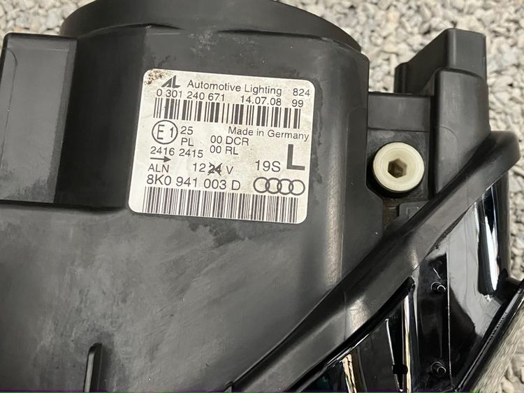 ไฟหน้า Audi A4 โฉม B8 ข้างซ้าย ปี2008 2009 2010 2011 2012 2013 2014 2015 ของแท้ มือสอง รูปที่ 4