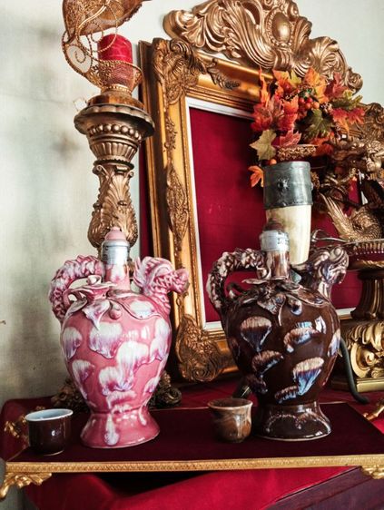 ขวดมังกรเก่าโบราณเนื้อกระเบื้องเคลือบเขียนสีลายนูนสภาพเยี่ยม รูปที่ 6