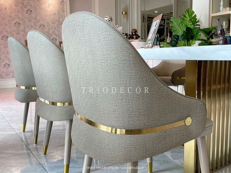 POSNER luxurious Italian chair เก้าอี้นั่งกินข้าว เก้าอี้โต๊ะอาหาร เก้าอี้โมเดิร์น DiningChair รุ่น พอสเนอ รูปที่ 8
