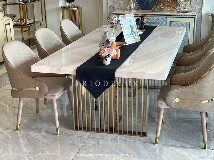 POSNER luxurious Italian chair เก้าอี้นั่งกินข้าว เก้าอี้โต๊ะอาหาร เก้าอี้โมเดิร์น DiningChair รุ่น พอสเนอ รูปที่ 5