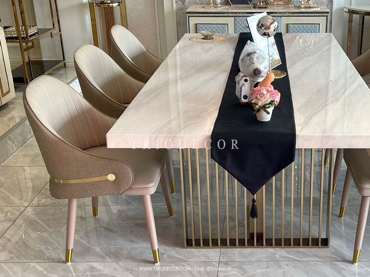 POSNER luxurious Italian chair เก้าอี้นั่งกินข้าว เก้าอี้โต๊ะอาหาร เก้าอี้โมเดิร์น DiningChair รุ่น พอสเนอ รูปที่ 6