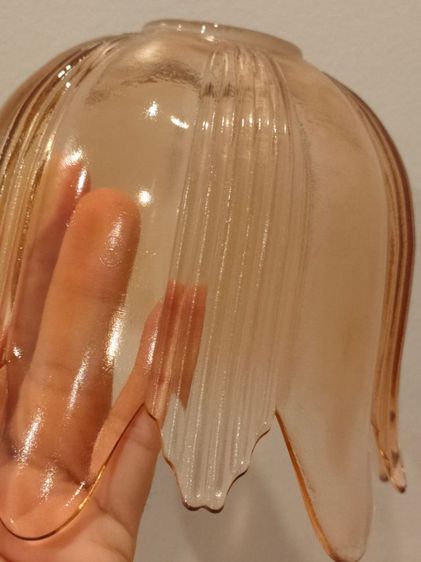 โคมไฟแก้ว วินเทจแท้ ยุค 70 80  รูปที่ 8