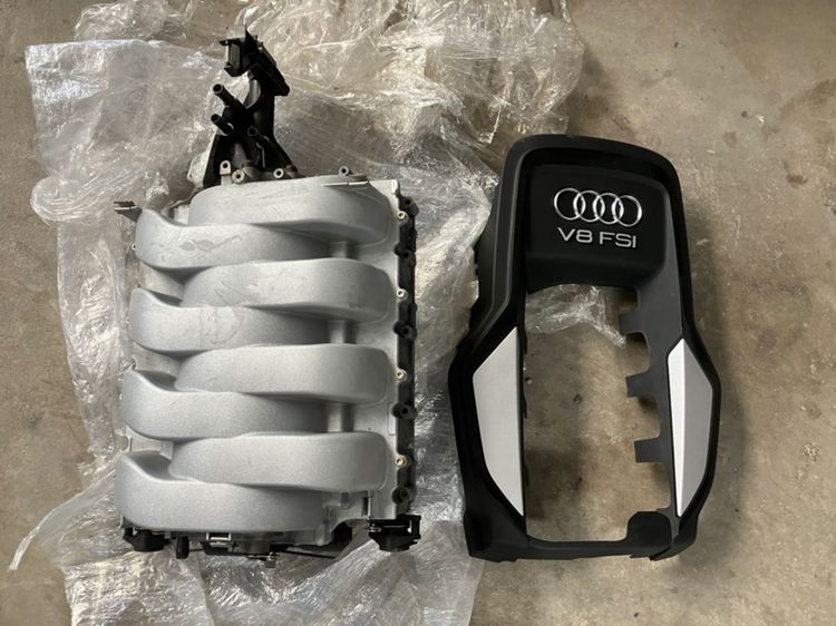 อะไหล่ AUDI V8 4.2 FSi ท่อร่วมไอดี เซนเซอร์ ฝาครอบเครื่องยนต์ Audi A5 A6 A8 S6 Flex ไอดี แน่นทุกตัว ของแท้ มือสอง ปัญหาเร่งไม่ขึ้น รูปที่ 3