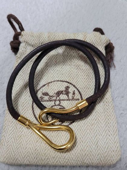 Hermes สร้อยคอเป็นสร้อยข้อมือได้ สวยของแท้ ส่งด่วนฟรี รูปที่ 3