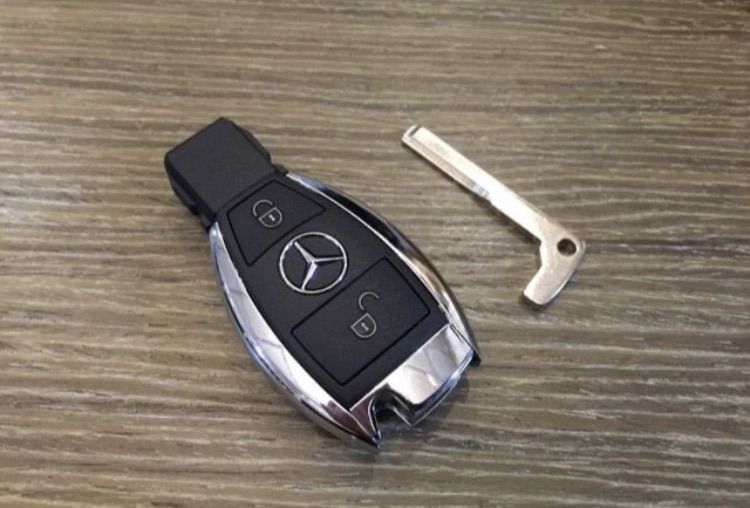 กรอบกุญแจรีโมท BENZ 2 ปุ่ม 3 ปุ่ม โครเมี่ยม W204 W211 W212 W207 W221 W209 W639 R171 R172 R230 A180 A200 A250 B180 B250 W167 W246 รูปที่ 10