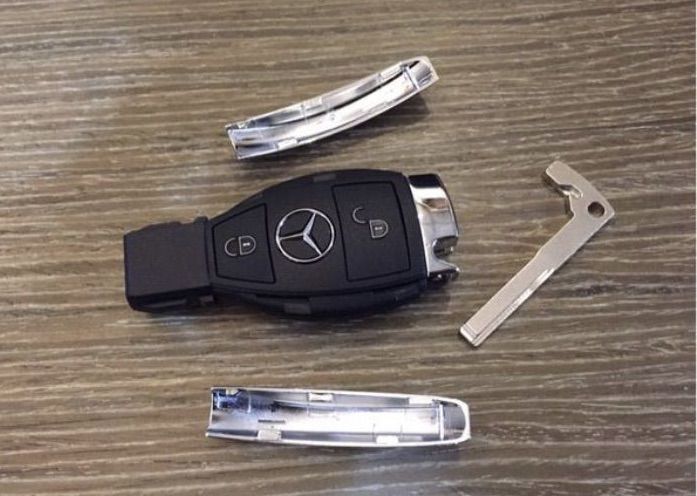กรอบกุญแจรีโมท BENZ 2 ปุ่ม 3 ปุ่ม โครเมี่ยม W204 W211 W212 W207 W221 W209 W639 R171 R172 R230 A180 A200 A250 B180 B250 W167 W246 รูปที่ 13