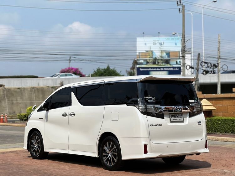 Toyota Vellfire 2015 2.5 Hybrid ZR G Edition E-Four 4WD Van เบนซิน เกียร์อัตโนมัติ ขาว รูปที่ 4
