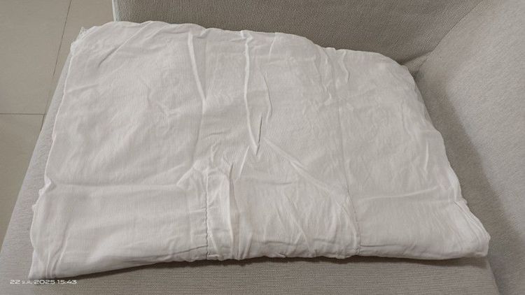 ผ้าห่มนุ่มๆสำหรับเด็กแรกเกิดถึง 2 ขวบ สีขาวชมพู  มือสองสภาพดี  ขายถูกๆค่ะ รูปที่ 7