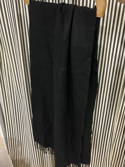 ผ้าพันคอแคชเมียร์ HEATTECH  ผ้านุ่ม สีดำ คลุมไหล่ คลุมคอ เหมาะกับไปที่อากาศหนาว ช่วยให้อุ่นได้ดี  ใช้ได้ทั้งผู้หญิงและผู้ชาย    รูปที่ 3