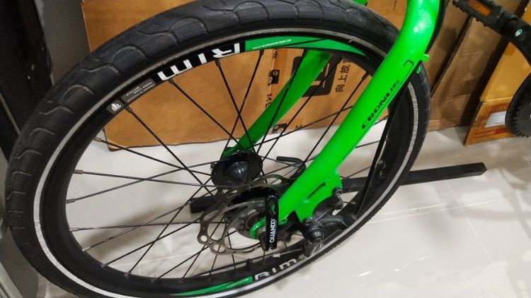 ขายจักยานพับได้ Cronus TEMPO 310D สีเขียว แถมหมวกกันกระแทก รูปที่ 3