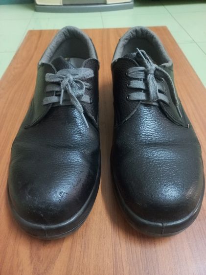 รองเท้าหนังทั่วไป หนัง PU UK 9 | EU 43 1/3 | US 9.5 ดำ รองเท้าเซฟตี้ ไซต์ 43-44 สภาพดี
