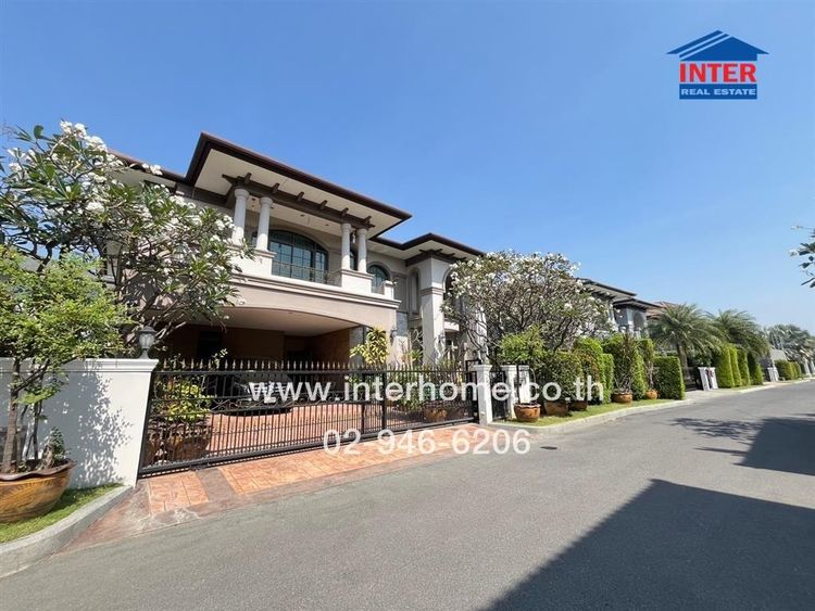 บ้านเดี่ยว 2 ชั้น 140.8 ตร.ว. หมู่บ้าน เดอะ แกรนด์ ปิ่นเกล้า ใกล้มหาวิทยาลัยมหิดล ถนนบรมราชชนนี ถนนทวีวัฒนา เขตทวีวัฒนา กรุงเทพมหานคร