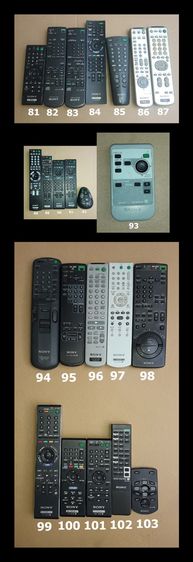 SONY REMOTE (1-501) รีโมท โซนี่ เครื่องเสียง DVD VCD CD TAPE VDO LASER DISC BLU RAY แผ่นเสียง TV  รูปที่ 4