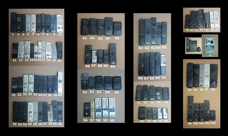 SONY REMOTE (1-501) รีโมท โซนี่ เครื่องเสียง DVD VCD CD TAPE VDO LASER DISC BLU RAY แผ่นเสียง TV 