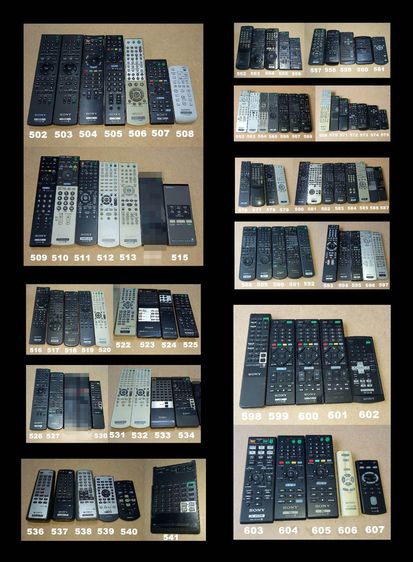 SONY REMOTE (503-978) รีโมท โซนี่ เครื่องเสียง DVD VCD CD TAPE VDO LASER DISC BLU RAY แผ่นเสียง TV