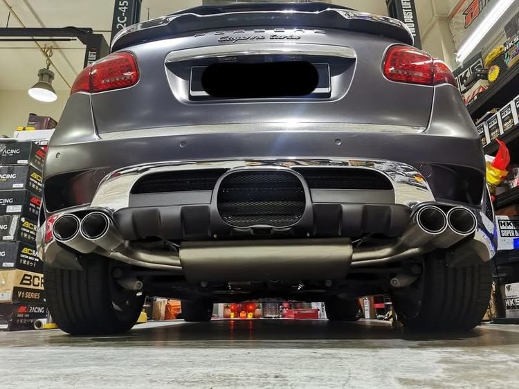 ท่อไอเสีย Porsche Cayenne 958 Prefacelift 4.8S V8 Turbo 368KW , 294KW , 3.0S Hybrid Stainlessแท้ SPEEDART Remus 2010 2011 2012 2013 รูปที่ 15