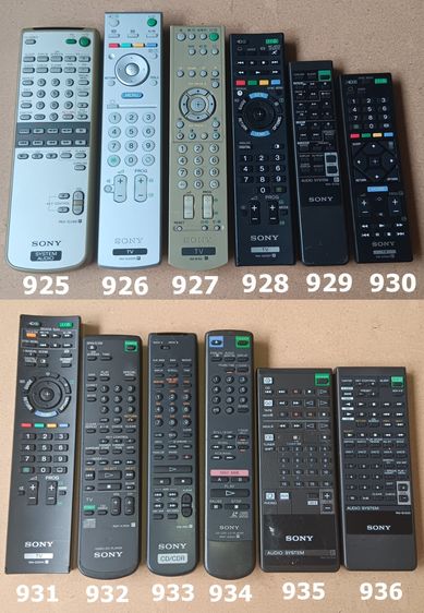 SONY REMOTE (503-978) รีโมท โซนี่ เครื่องเสียง DVD VCD CD TAPE VDO LASER DISC BLU RAY แผ่นเสียง TV รูปที่ 12