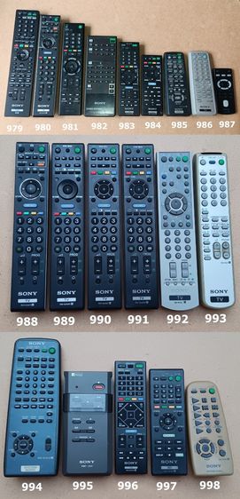 SONY REMOTE (980-1079) รีโมท โซนี่ เครื่องเสียง DVD VCD CD TAPE VDO LASER DISC BLU RAY แผ่นเสียง TV