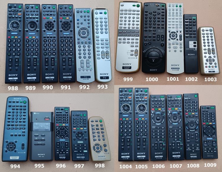 SONY REMOTE (980-1079) รีโมท โซนี่ เครื่องเสียง DVD VCD CD TAPE VDO LASER DISC BLU RAY แผ่นเสียง TV รูปที่ 2