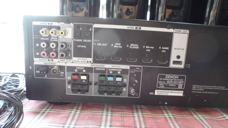 เพาเวอร์แอมป์ DENON AVR-X510BT รูปที่ 8