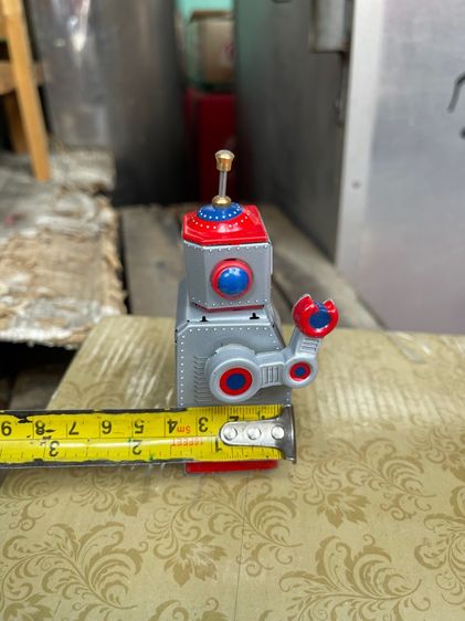 หุ่นยนต์ สังกะสีROBOT ไขลานสะสม A28 รูปที่ 10