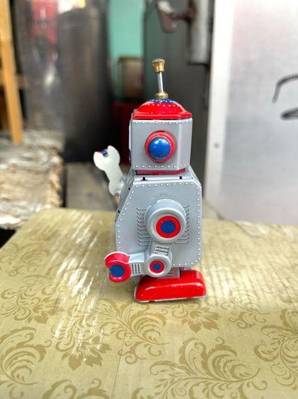 หุ่นยนต์ สังกะสีROBOT ไขลานสะสม A28 รูปที่ 6