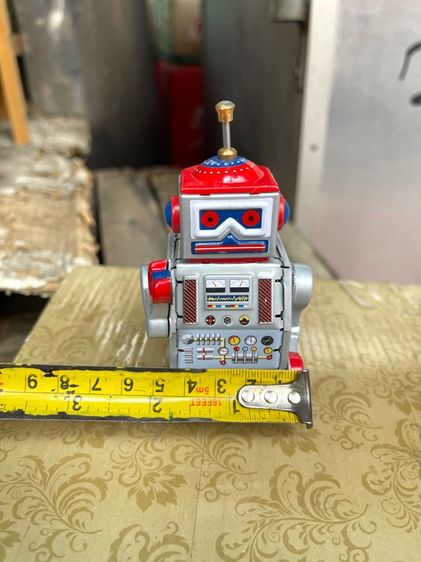 หุ่นยนต์ สังกะสีROBOT ไขลานสะสม A28 รูปที่ 9