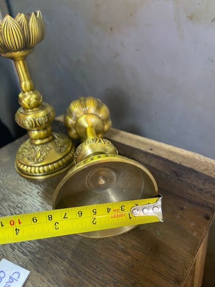 เชิงเทียน หงษ์ มังกร ทองเหลืองสะสม รูปที่ 13