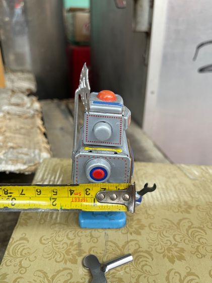 หุ่นยนต์ สังกะสีROBOT ไขลานสะสม A29 รูปที่ 8