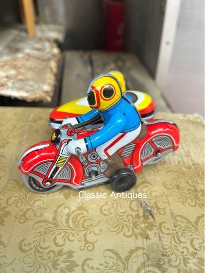 รถมอเตอร์ไซด์ ของเล่นสังกะสีสะสมA27 รูปที่ 2
