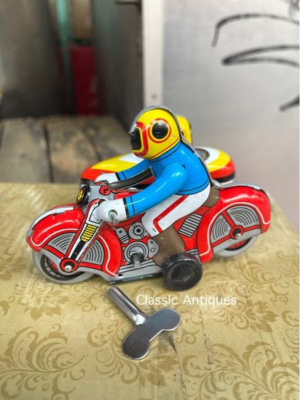รถมอเตอร์ไซด์ ของเล่นสังกะสีสะสมA27 รูปที่ 6