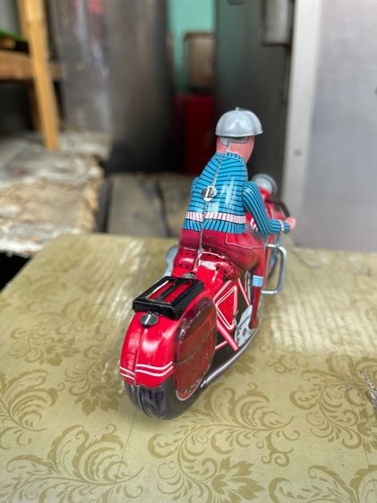 รถมอเตอร์ไซ ไขลาน ของเล่นสังกะสีสะสมA4 รูปที่ 4