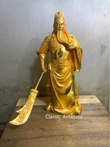 เทพเจ้า กวนอู กระไหล่ทองสะสม A13