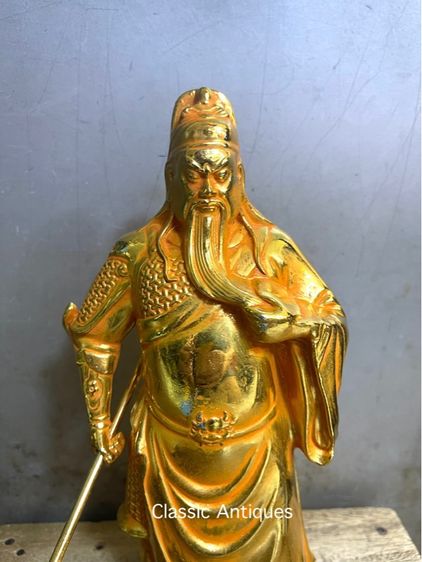 เทพเจ้า กวนอู กระไหล่ทองสะสม A13 รูปที่ 2