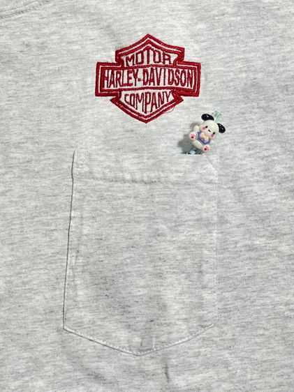 เสื้อยืดมีเป๋า Harley Davidson รูปที่ 6