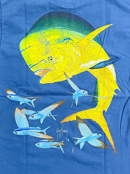 เสื้อยืดกระเป๋า GUY HARVEY รูปที่ 6