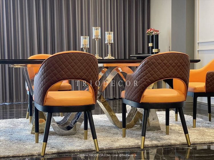 RODRIGO luxurious Italian chair เก้าอี้ทานอาหาร รุ่น โรดริโก รูปที่ 5