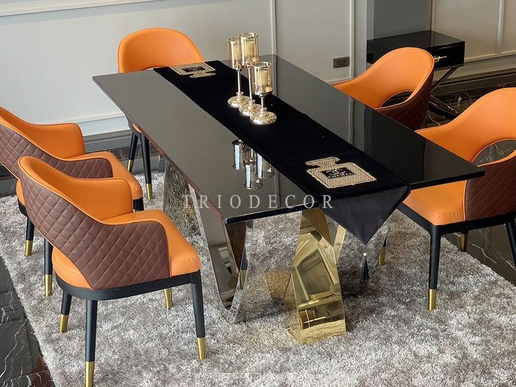 RODRIGO luxurious Italian chair เก้าอี้ทานอาหาร รุ่น โรดริโก รูปที่ 7