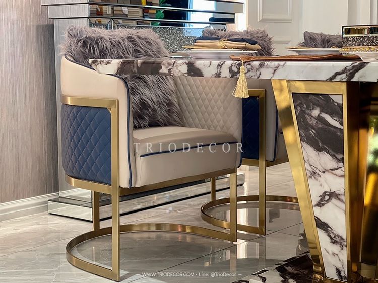 CARINA Light Luxury Dining Chair เก้าอี้หรู เก้าอี้อาหาร รุ่น คารินา รูปที่ 11