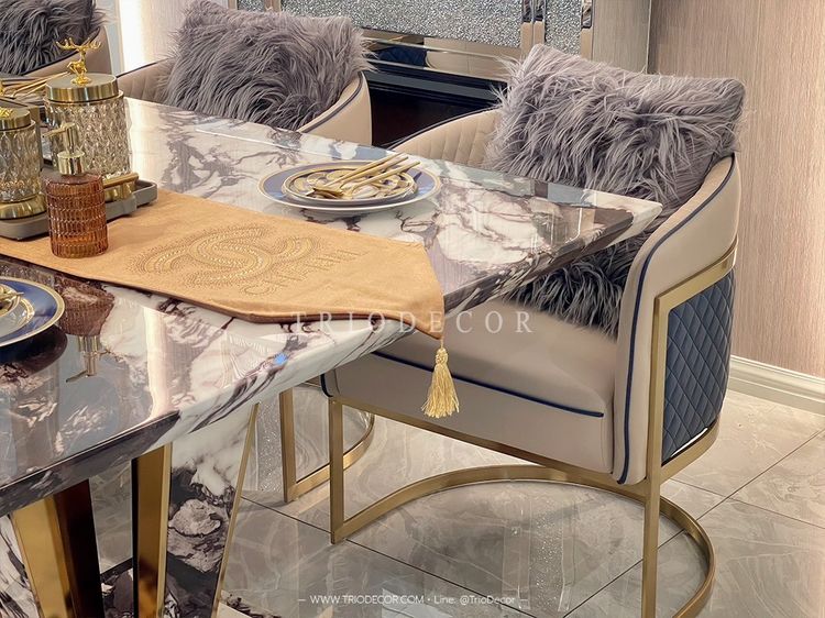CARINA Light Luxury Dining Chair เก้าอี้หรู เก้าอี้อาหาร รุ่น คารินา รูปที่ 7