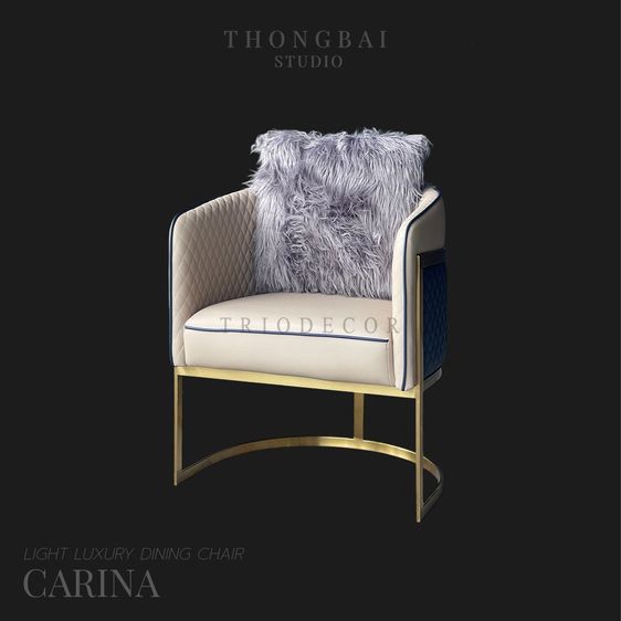 CARINA Light Luxury Dining Chair เก้าอี้หรู เก้าอี้อาหาร รุ่น คารินา รูปที่ 2