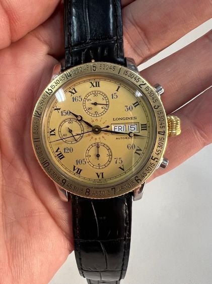ทอง Longins LONGINES Lindbergh จับเวลา ออโตเมติก 42 mm. 