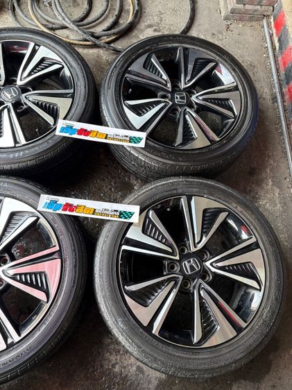 ล้อแม็กแท้ขอบ17 HONDA CIVIC 5รู พร้อมยางปี24 รูปที่ 4
