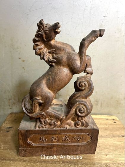 ม้า อาชา ไม้แกะสลักสะสม รูปที่ 7