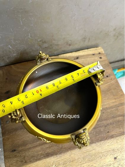 กระถาง สัตว์เทพทั้งสี่ คางคกสามขา กิมเซียมซู หมุนได้สะสม รูปที่ 13