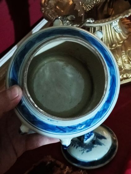 โถกระเบื้องเคลือบเขียนสีเก่าโบราณประกันแท้สภาพเยี่ยม รูปที่ 16