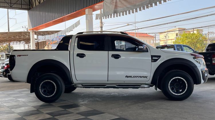 Ford Ranger 2014 2.2 Hi-Rider Wildtrak Pickup ดีเซล ไม่ติดแก๊ส เกียร์อัตโนมัติ ขาว รูปที่ 4
